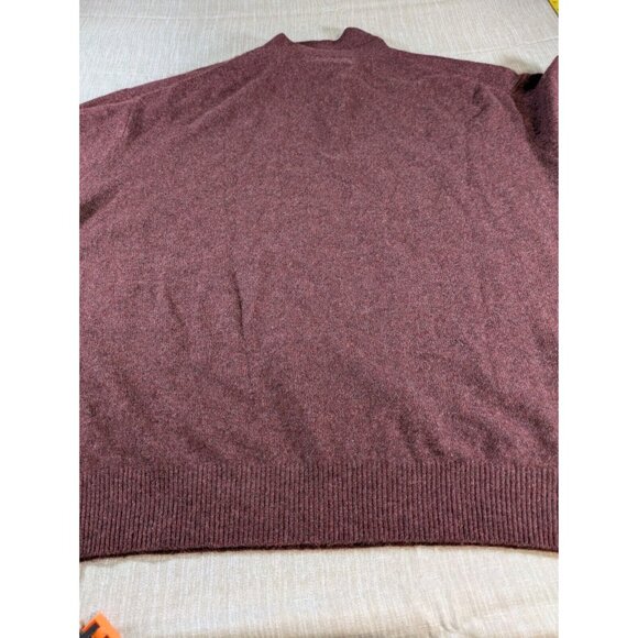 WOODS & GRAY Polo Size XL Red 100% Cashmere LS Collar Sweater Pullover - Picture 6 of 6
